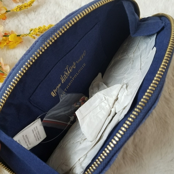 Anthropologie x Anna Harlow "M" Monogram Crescent Pouch - Picture 9 of 10